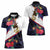 American Samoa Flag Day Since 1900 Women Polo Shirt Samoa Muamua Le Atua Tropical Flowers