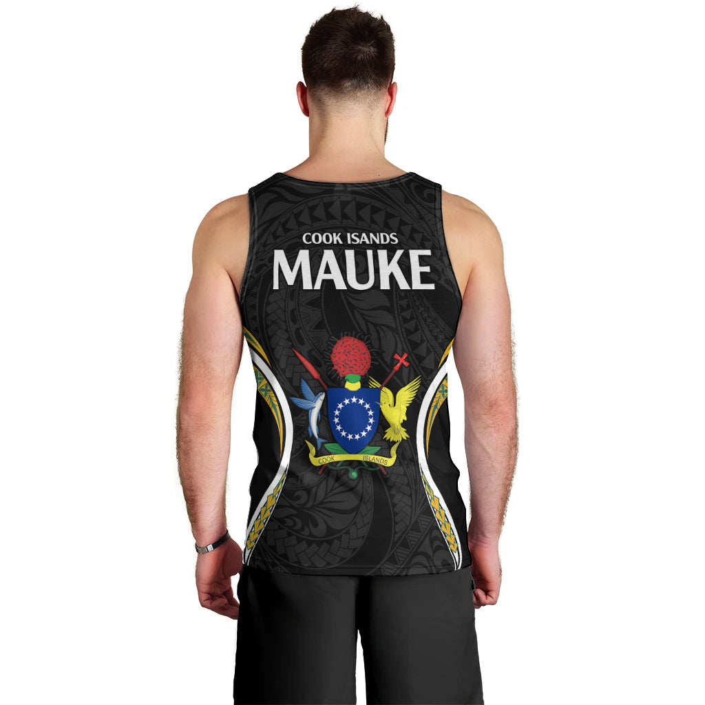 Polynesian Pride Mauke Island Men Tank Top Cook Islands Tribal Wave Style LT9 - Polynesian Pride