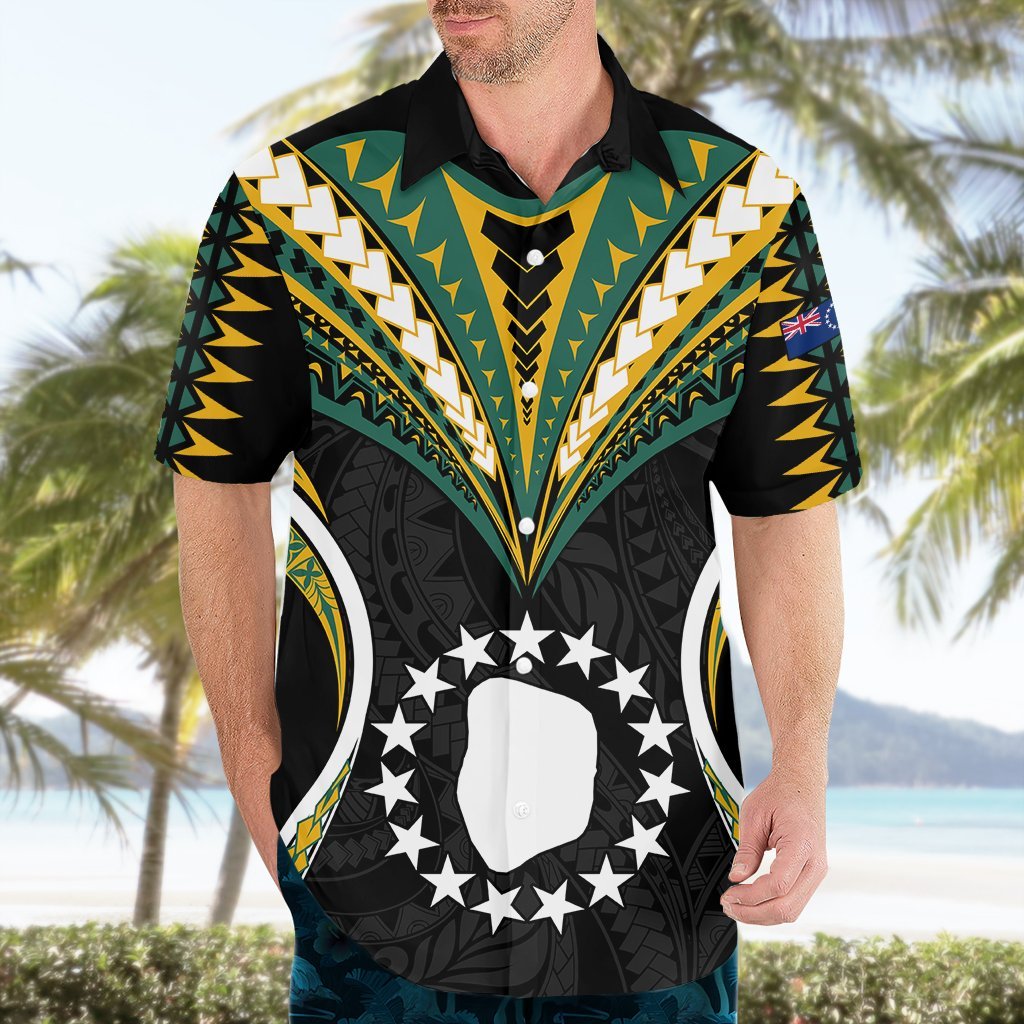 (Personalised) Polynesian Pride Mitiaro Island Hawaiian Shirt Cook Islands Tribal Wave Style LT9 - Polynesian Pride