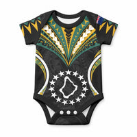 Polynesian Pride Palmerston Island Baby Onesie Cook Islands Tribal Wave Style LT9 Black - Polynesian Pride