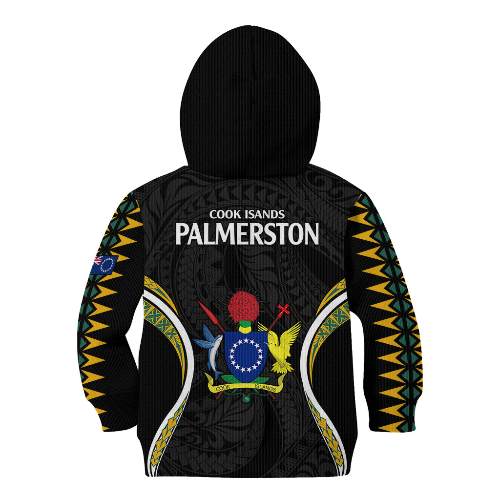 Polynesian Pride Palmerston Island Kid Hoodie Cook Islands Tribal Wave Style LT9 - Polynesian Pride