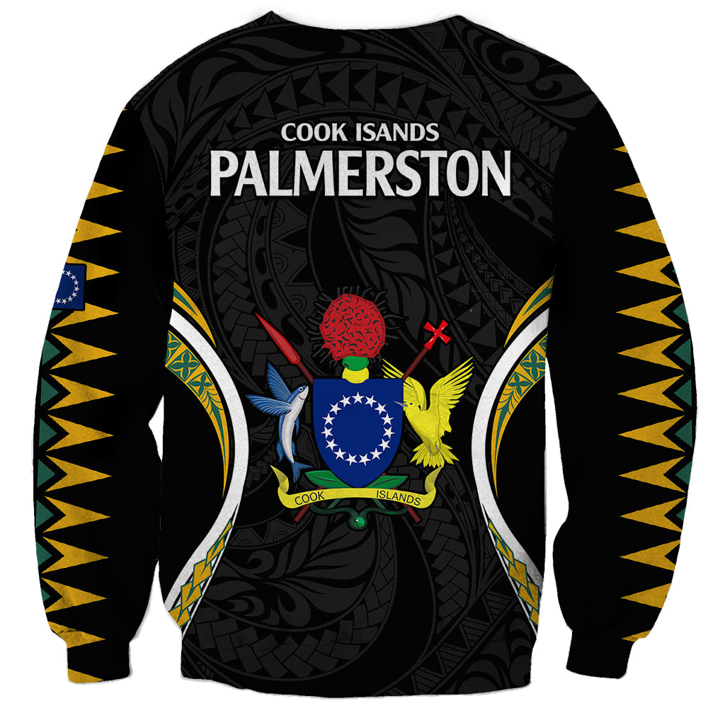 Polynesian Pride Palmerston Island Sweatshirt Cook Islands Tribal Wave Style LT9 - Polynesian Pride