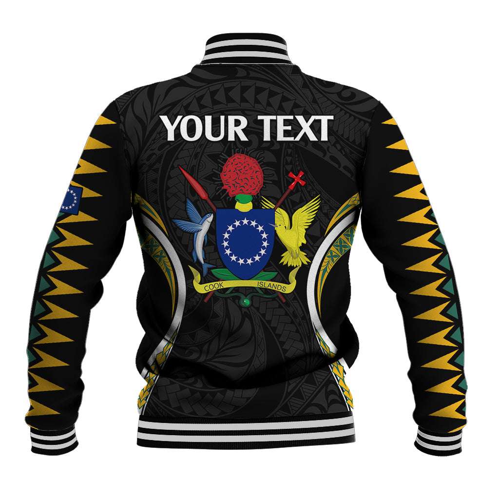 (Personalised) Polynesian Pride Penrhyn Island Baseball Jacket Cook Islands Tribal Wave Style LT9 - Polynesian Pride