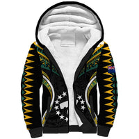 Polynesian Pride Pukapuka Island Sherpa Hoodie Cook Islands Tribal Wave Style LT9 Unisex Black - Polynesian Pride