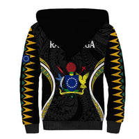Polynesian Pride Rakahanga Island Sherpa Hoodie Cook Islands Tribal Wave Style LT9 - Polynesian Pride