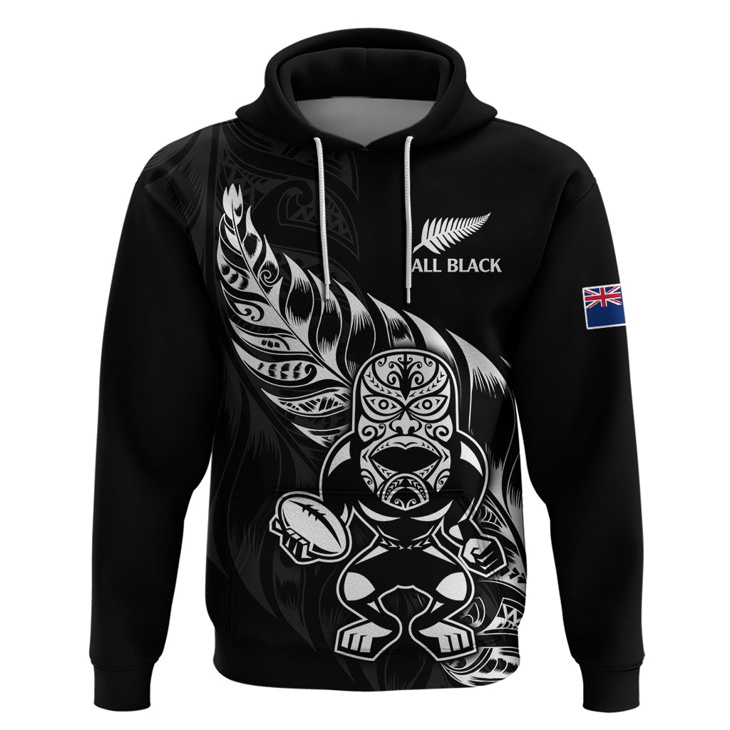 New Zealand All Black Rugby Hoodie - LT9 Pullover Hoodie Black - Polynesian Pride
