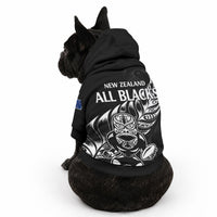 New Zealand Black Rugby Pet Hoodie LT9 - Polynesian Pride