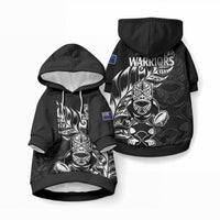 New Zealand Warrior Rugby Pet Hoodie LT9 Pullover Black - Polynesian Pride