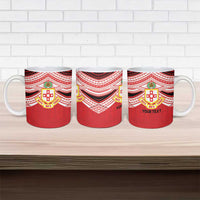 Personalised Kolisi Tonga College Atele Ceramic Mug Polynesian Ngatu Tribal - Polynesian Pride