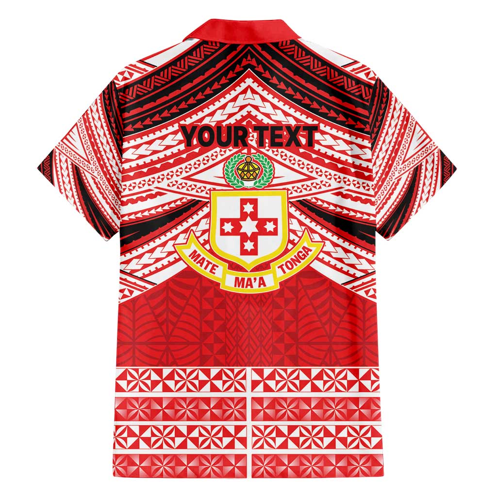 Personalised Kolisi Tonga College Atele Family Matching Long Sleeve Bodycon Dress and Hawaiian Shirt Polynesian Ngatu Tribal LT9 - Polynesian Pride