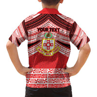 Personalised Kolisi Tonga College Atele Family Matching Tank Maxi Dress and Hawaiian Shirt Polynesian Ngatu Tribal LT9 - Polynesian Pride