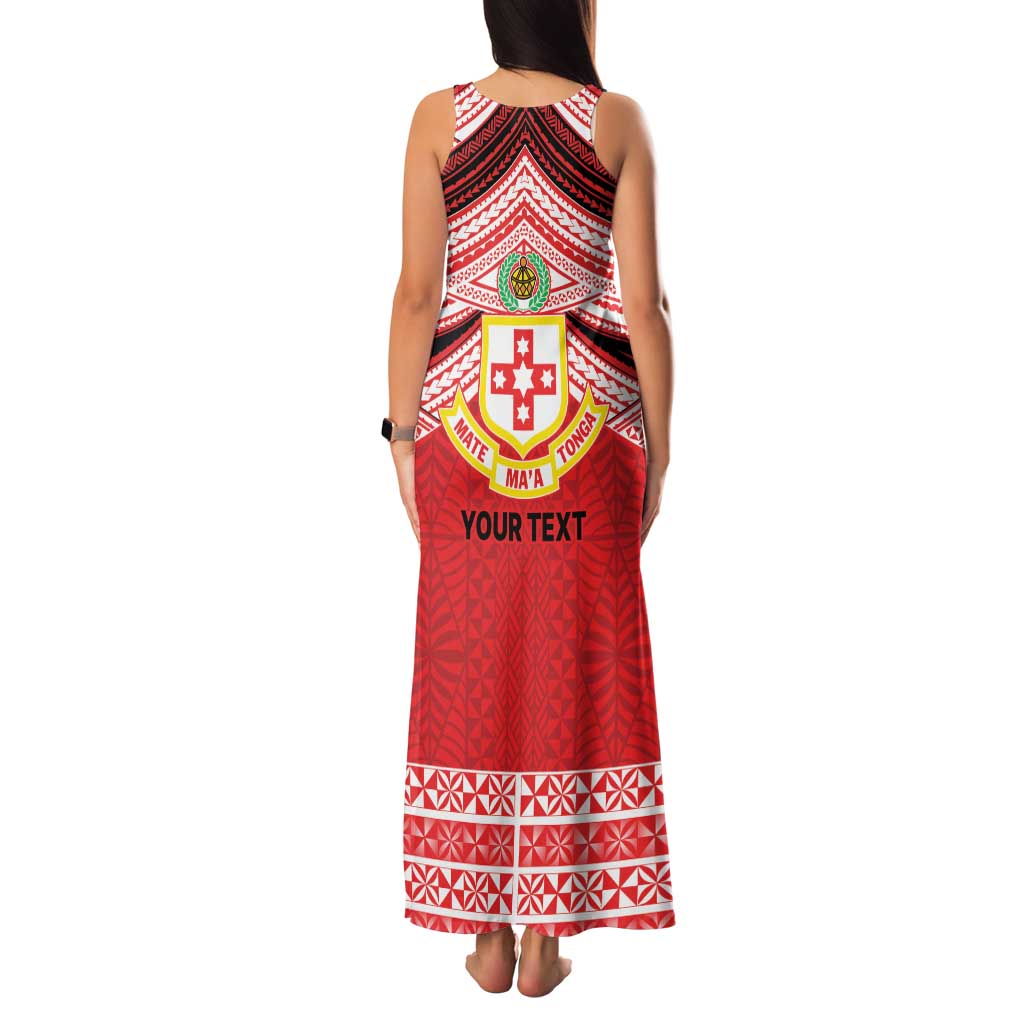 Personalised Kolisi Tonga College Atele Family Matching Tank Maxi Dress and Hawaiian Shirt Polynesian Ngatu Tribal LT9 - Polynesian Pride