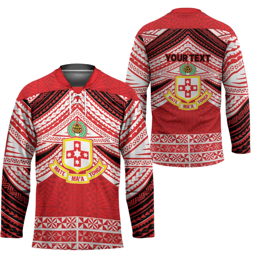 Personalised Kolisi Tonga College Atele Hockey Jersey Polynesian Ngatu Tribal - Polynesian Pride
