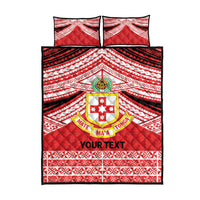 Personalised Kolisi Tonga College Atele Quilt Bed Set Polynesian Ngatu Tribal