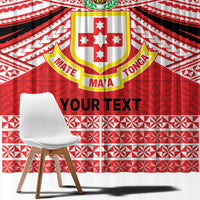Personalised Kolisi Tonga College Atele Window Curtain Polynesian Ngatu Tribal
