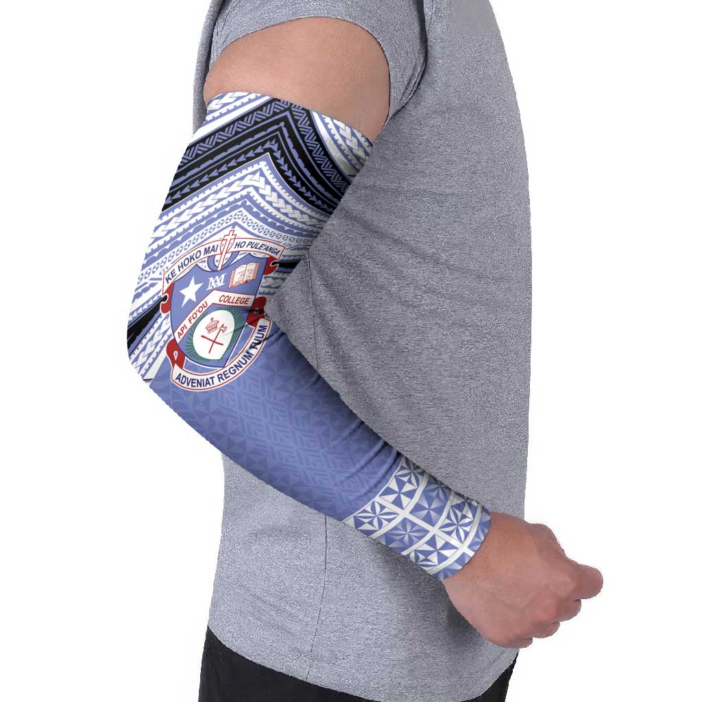 Personalised Tonga Apifoou College Arm Sleeves Polynesian Ngatu Tribal - Polynesian Pride