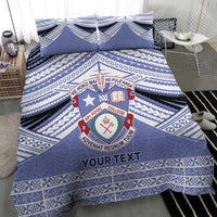 Personalised Tonga Apifoou College Bedding Set Polynesian Ngatu Tribal