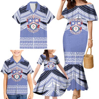 Personalised Tonga Apifoou College Family Matching Mermaid Dress and Hawaiian Shirt Polynesian Ngatu Tribal LT9 - Polynesian Pride