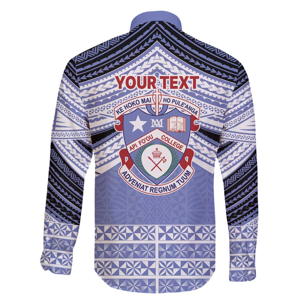 Personalised Tonga Apifoou College Family Matching Off Shoulder Short Dress and Hawaiian Shirt Polynesian Ngatu Tribal LT9 - Polynesian Pride