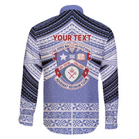 Personalised Tonga Apifoou College Family Matching Short Sleeve Bodycon Dress and Hawaiian Shirt Polynesian Ngatu Tribal LT9 - Polynesian Pride