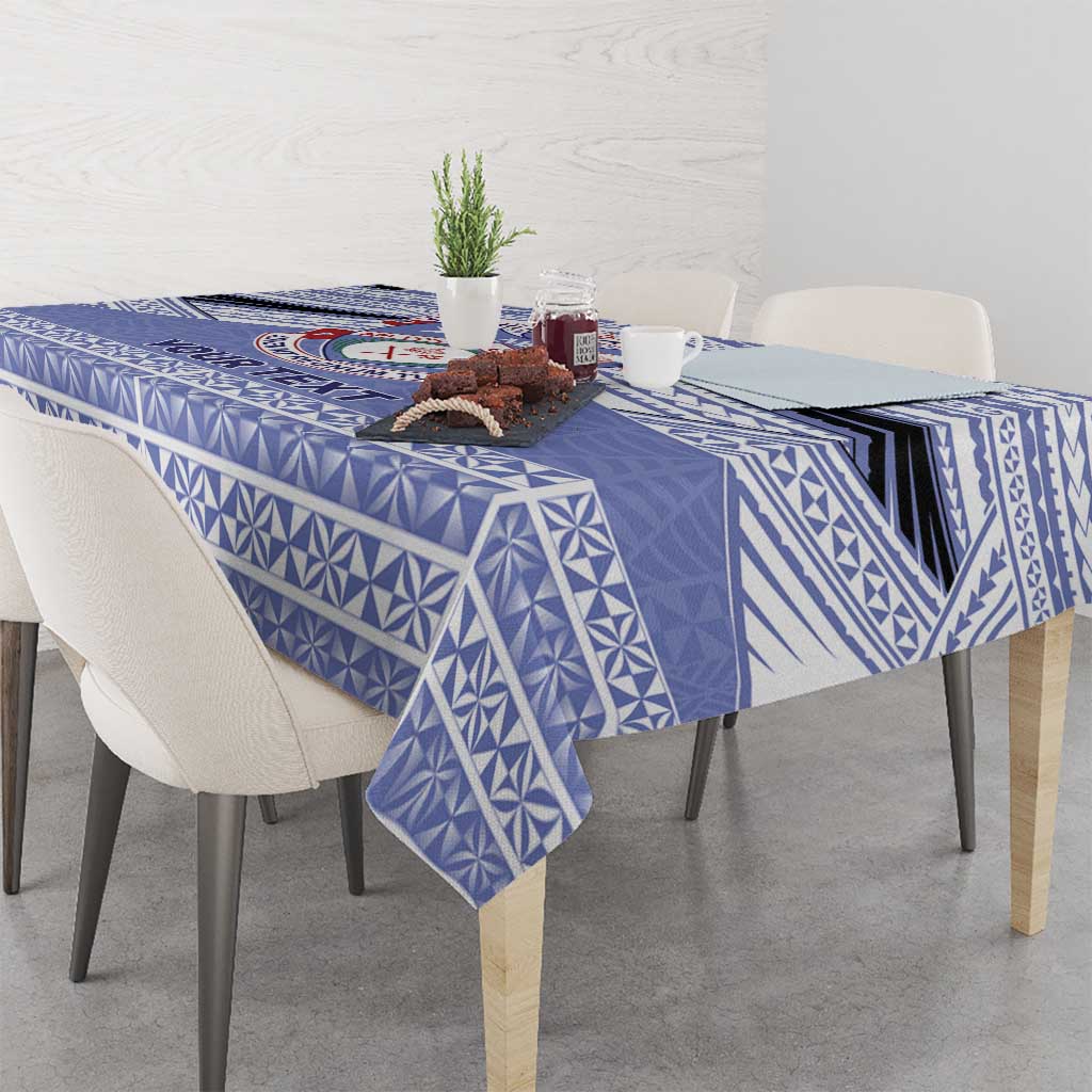 Personalised Tonga Apifoou College Tablecloth Polynesian Ngatu Tribal