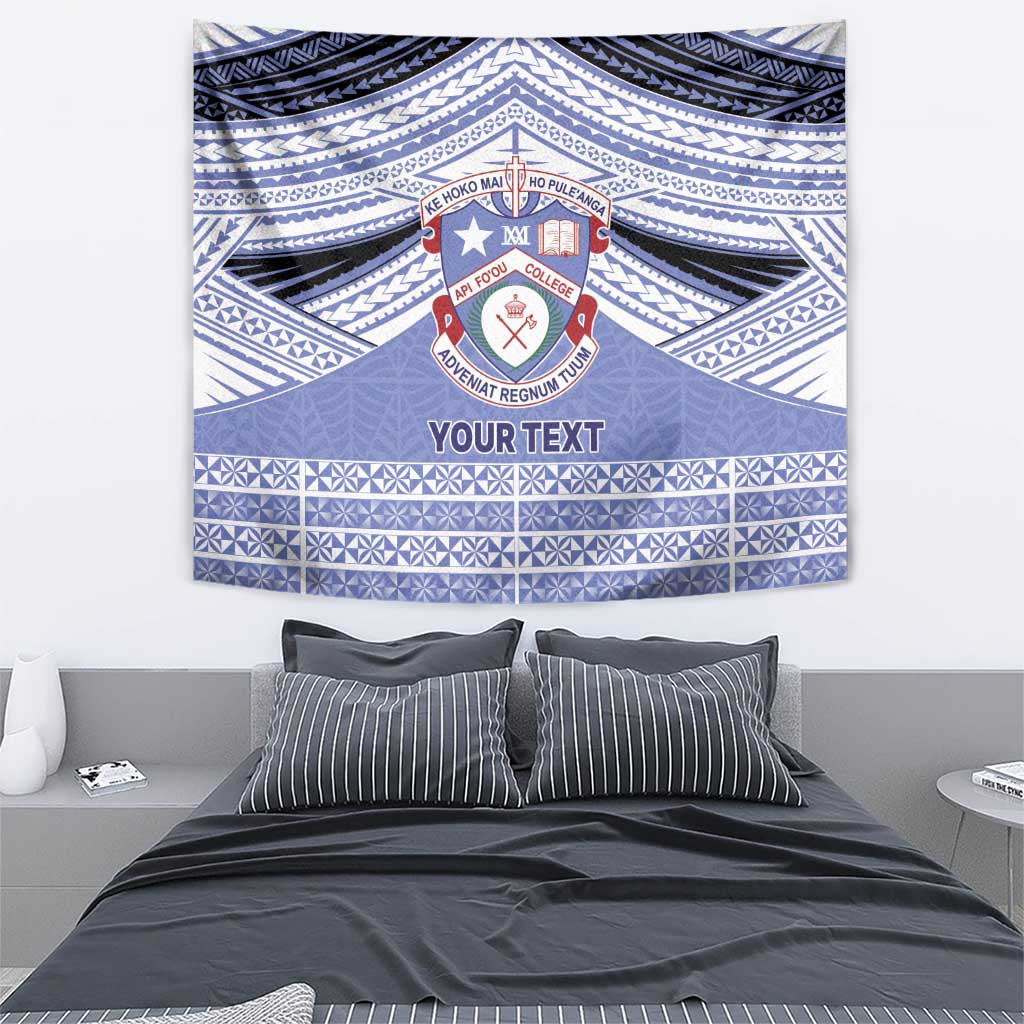 Personalised Tonga Apifoou College Tapestry Polynesian Ngatu Tribal
