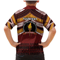 Personalised Tonga Beulah College Family Matching Mermaid Dress and Hawaiian Shirt Polynesian Ngatu Tribal LT9 - Polynesian Pride