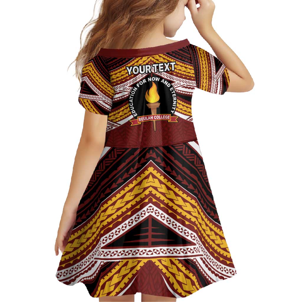 Personalised Tonga Beulah College Family Matching Tank Maxi Dress and Hawaiian Shirt Polynesian Ngatu Tribal LT9 - Polynesian Pride