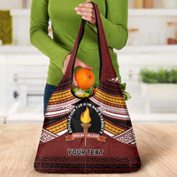 Personalised Tonga Beulah College Grocery Bag Polynesian Ngatu Tribal