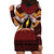 Personalised Tonga Beulah College Hoodie Dress Polynesian Ngatu Tribal