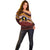 Personalised Tonga Beulah College Off Shoulder Sweater Polynesian Ngatu Tribal