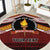 Personalised Tonga Beulah College Round Carpet Polynesian Ngatu Tribal
