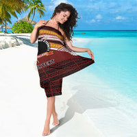 Personalised Tonga Beulah College Sarong Polynesian Ngatu Tribal