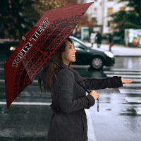 Personalised Tonga Beulah College Umbrella Polynesian Ngatu Tribal - Polynesian Pride