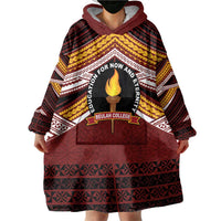Personalised Tonga Beulah College Wearable Blanket Hoodie Polynesian Ngatu Tribal LT9 - Polynesian Pride