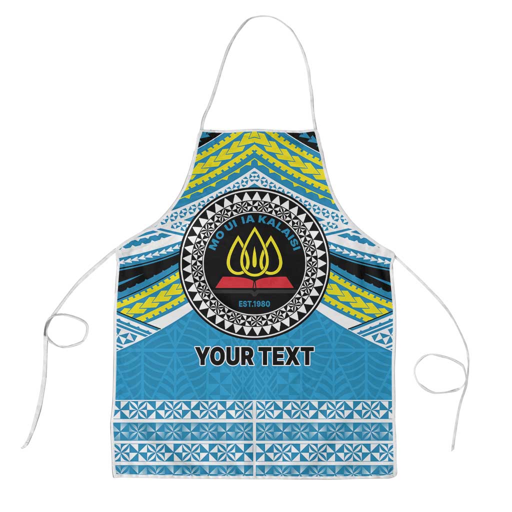 Personalised Tonga Lavengamalie College Apron Polynesian Ngatu Tribal - Polynesian Pride