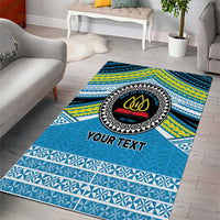 Personalised Tonga Lavengamalie College Area Rug Polynesian Ngatu Tribal LT9 - Polynesian Pride
