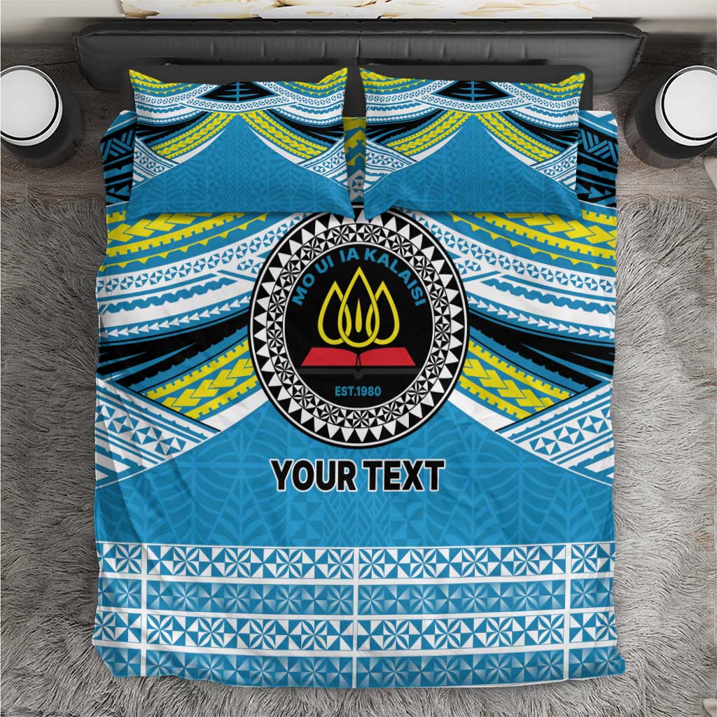 Personalised Tonga Lavengamalie College Bedding Set Polynesian Ngatu Tribal