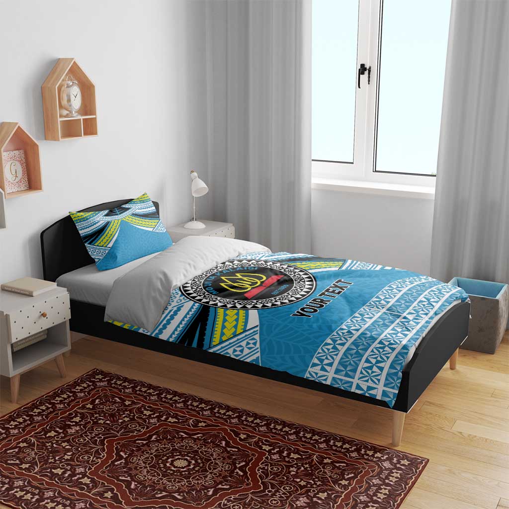 Personalised Tonga Lavengamalie College Bedding Set Polynesian Ngatu Tribal