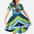 Personalised Tonga Lavengamalie College Family Matching Off Shoulder Maxi Dress and Hawaiian Shirt Polynesian Ngatu Tribal