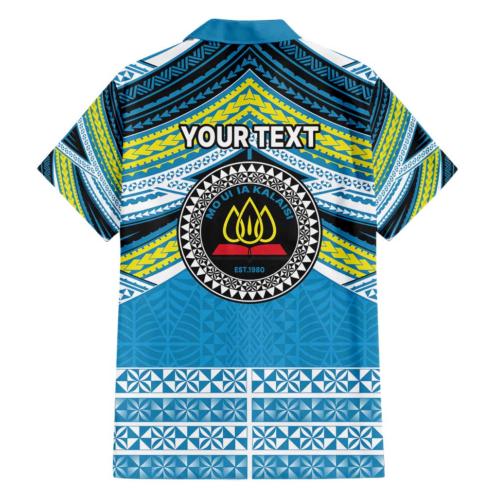 Personalised Tonga Lavengamalie College Family Matching Tank Maxi Dress and Hawaiian Shirt Polynesian Ngatu Tribal LT9 - Polynesian Pride