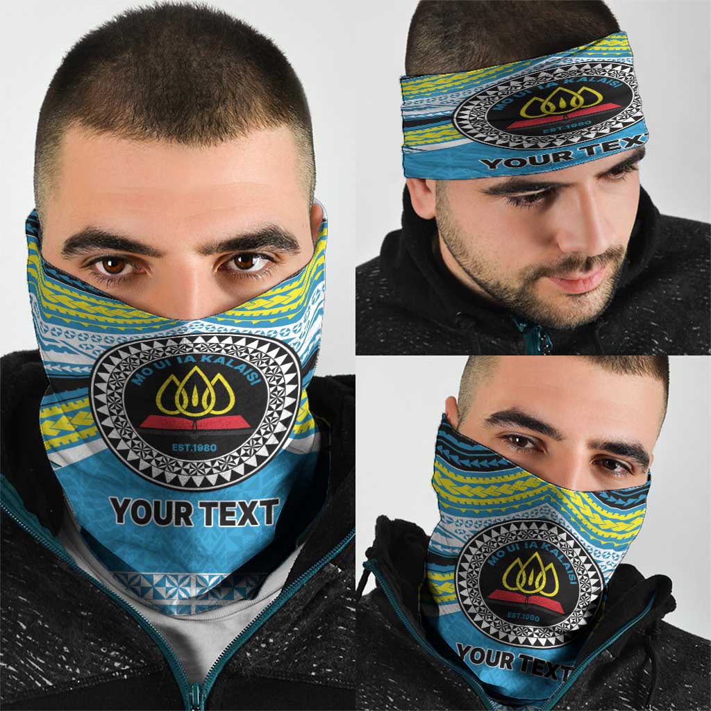 Personalised Tonga Lavengamalie College Neck Gaiter Polynesian Ngatu Tribal LT9 - Polynesian Pride