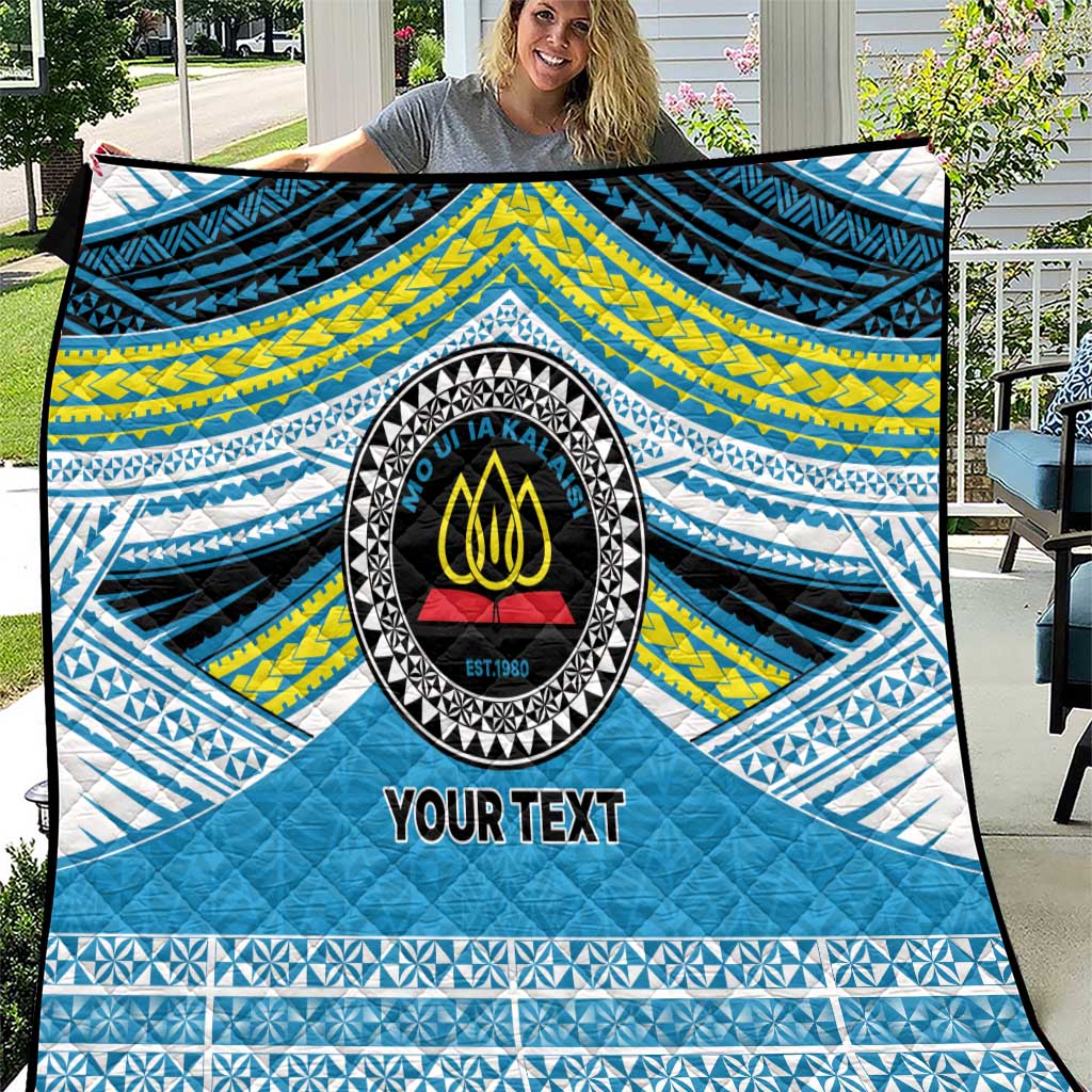 Personalised Tonga Lavengamalie College Quilt Polynesian Ngatu Tribal