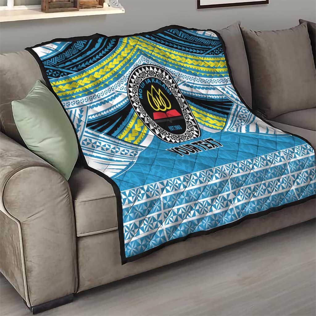 Personalised Tonga Lavengamalie College Quilt Polynesian Ngatu Tribal