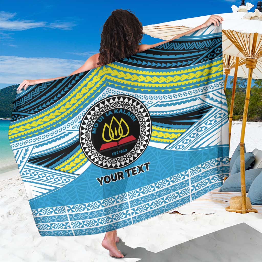 Personalised Tonga Lavengamalie College Sarong Polynesian Ngatu Tribal