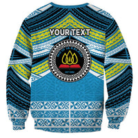 Personalised Tonga Lavengamalie College Sweatshirt Polynesian Ngatu Tribal