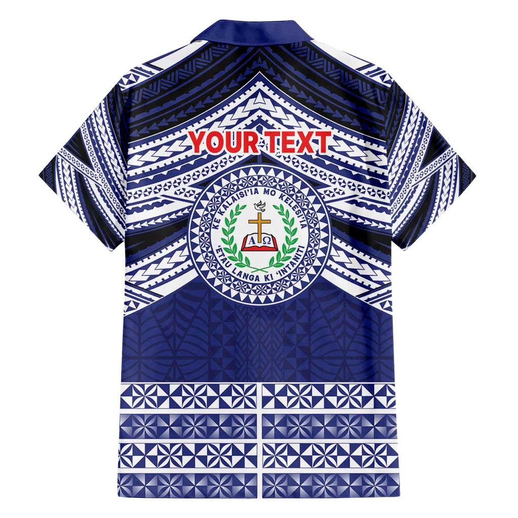 Personalised Tonga Sia'atoutai Theological College Family Matching Off Shoulder Maxi Dress and Hawaiian Shirt Polynesian Ngatu Tribal LT9 - Polynesian Pride