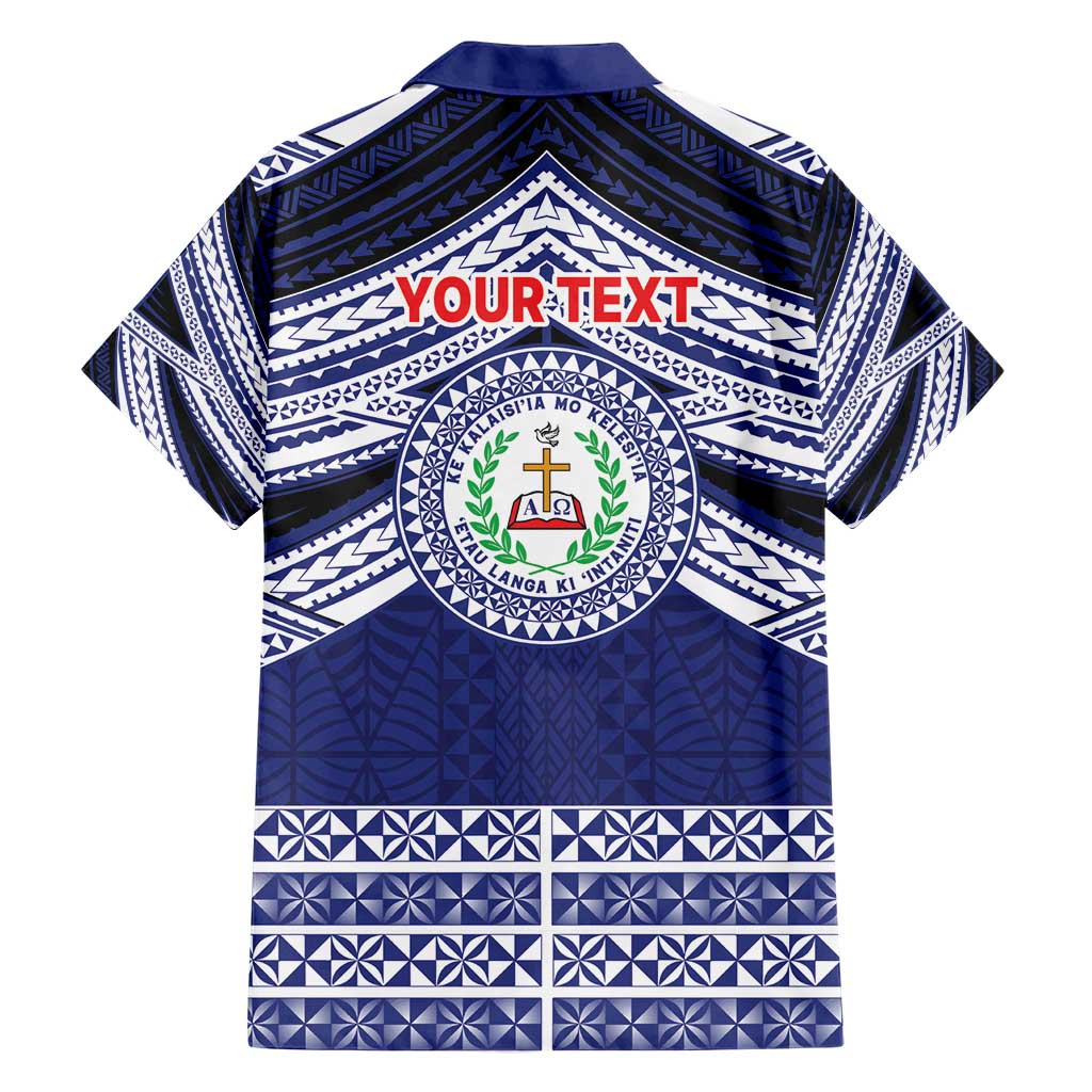 Personalised Tonga Sia'atoutai Theological College Family Matching Short Sleeve Bodycon Dress and Hawaiian Shirt Polynesian Ngatu Tribal LT9 - Polynesian Pride