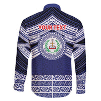 Personalised Tonga Sia'atoutai Theological College Family Matching Short Sleeve Bodycon Dress and Hawaiian Shirt Polynesian Ngatu Tribal LT9 - Polynesian Pride
