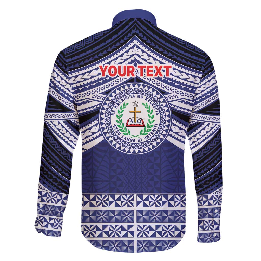 Personalised Tonga Sia'atoutai Theological College Family Matching Tank Maxi Dress and Hawaiian Shirt Polynesian Ngatu Tribal LT9 - Polynesian Pride
